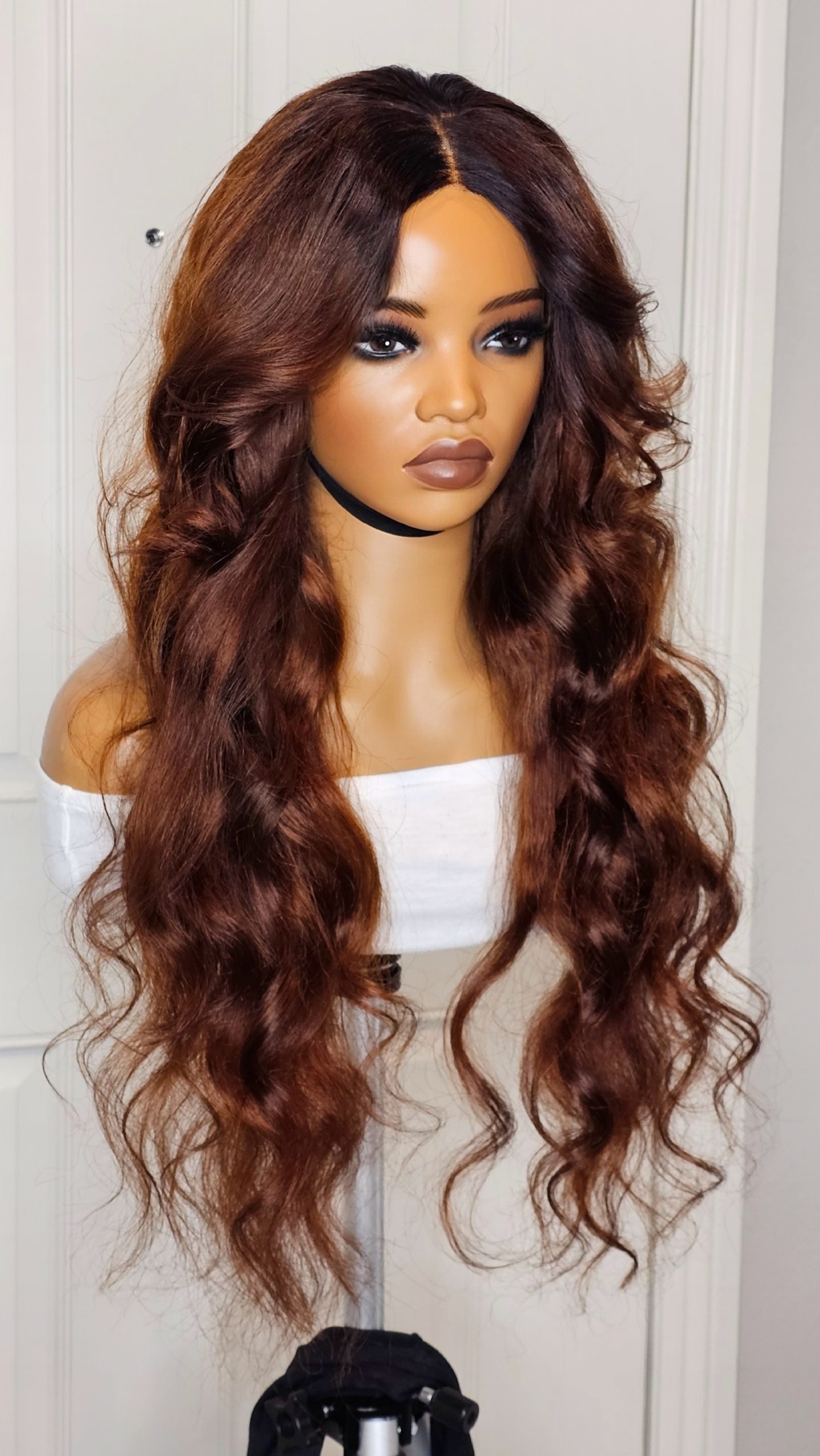 Custom Color with Bangs (Ginger/Dark Root) - Image 2