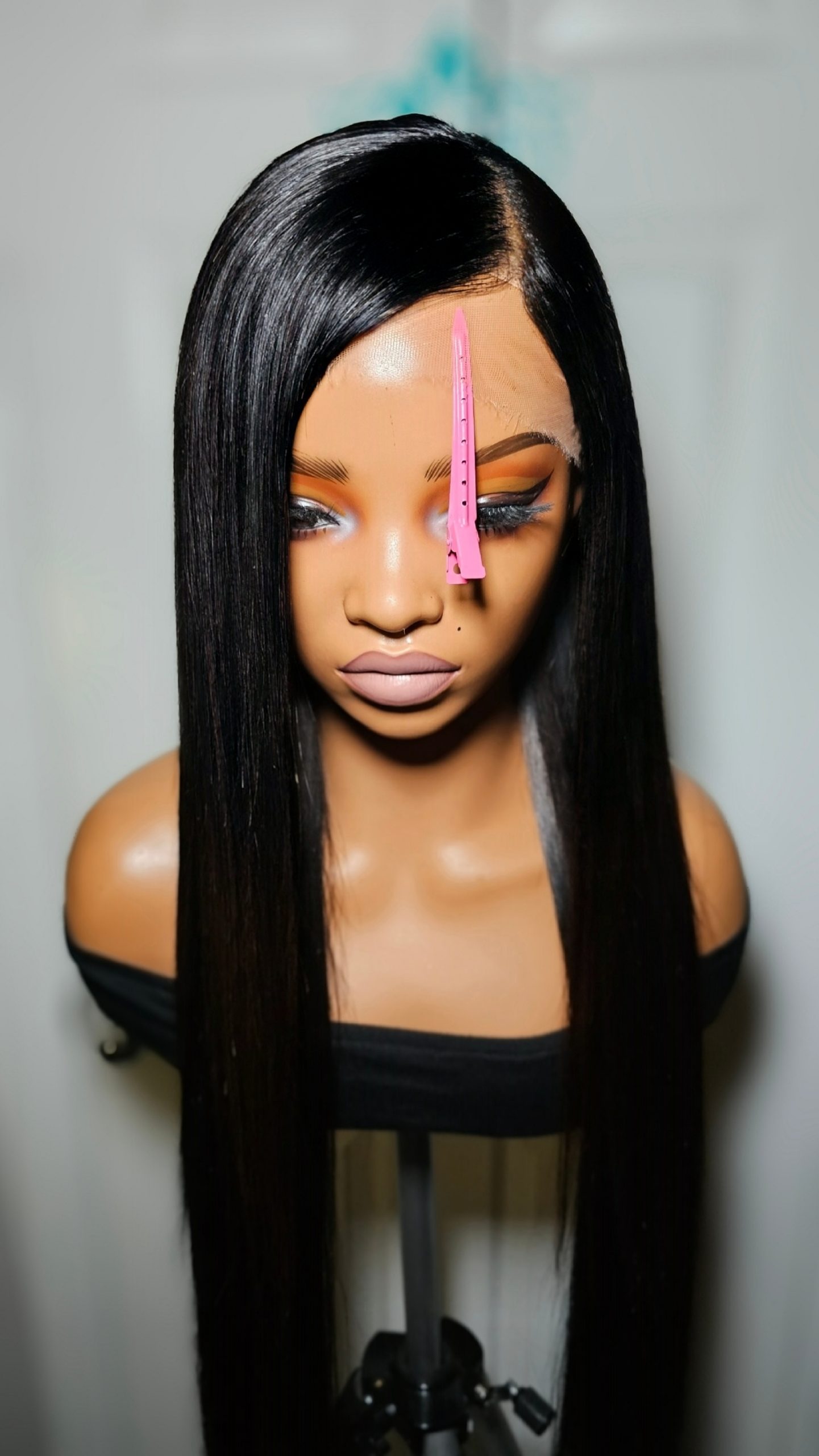 Silky Straight Wig (Natural Color) 250% Density - Image 4